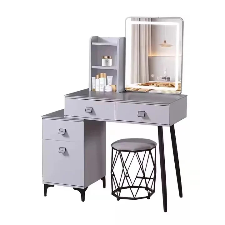 Meubles Design Simple, une coiffeuse avec Tiroirs avec Miroir