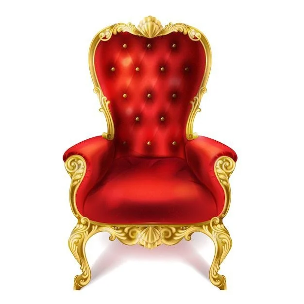 Fauteuil de cérémonie rouge