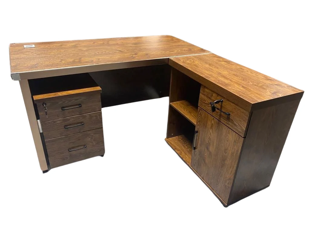 Bureau traditionnels avec armoire latérale Bureaux d'ordinateur Manager
