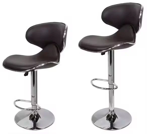 Tabouret de bar en plastique avec repose-pieds
