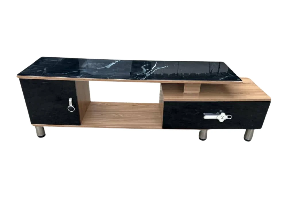 Ensemble meuble TV et table basse avec éclairage
