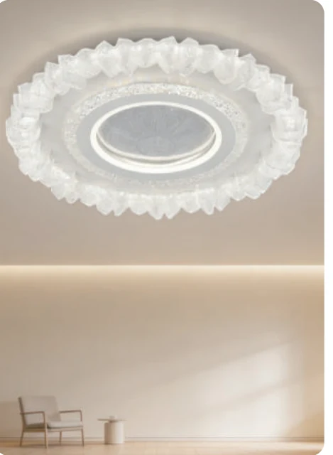Plafonnier LED décoratif en acrylique — modèle Y60808