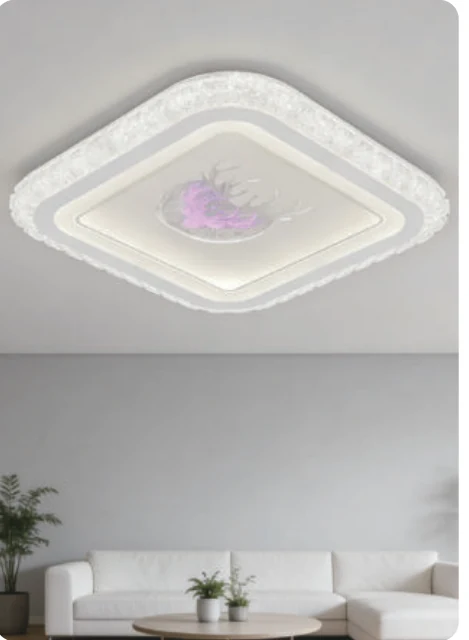 Plafonnier LED décoratif en acrylique — modèle Y60826