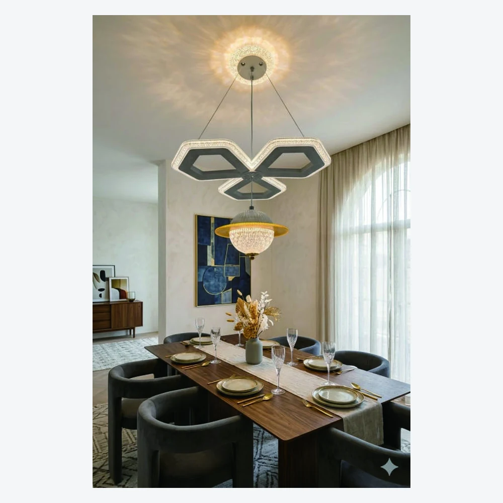 Suspension LED décorative pour salle à manger — modèle Y12381