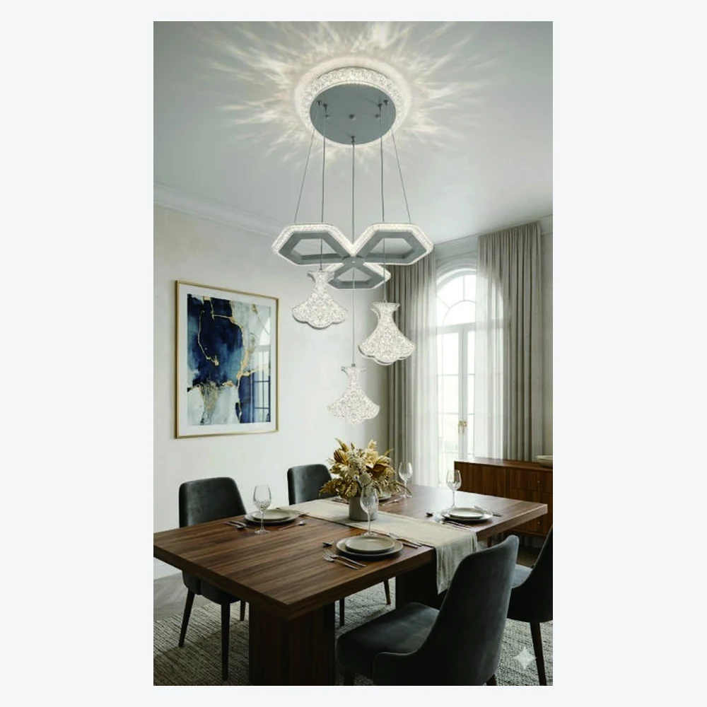 Suspension LED décorative pour salle à manger — modèle Y12384
