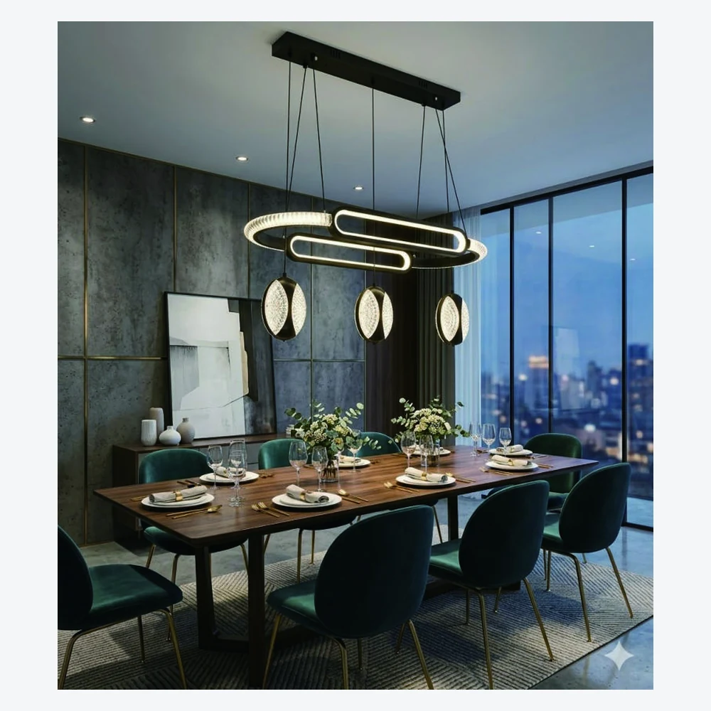 Suspension LED décorative pour salle à manger — modèle Y12480