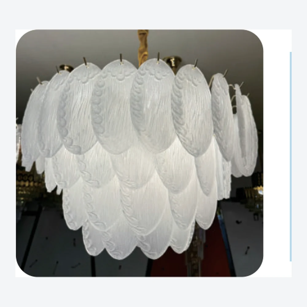 Lustre décoratif en cristal transparent — série C40674