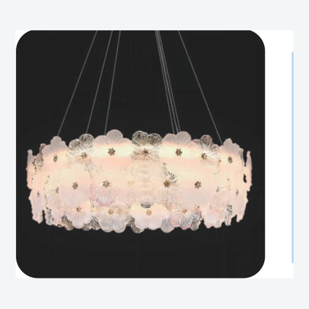 Lustre décoratif en cristal transparent — série C40678