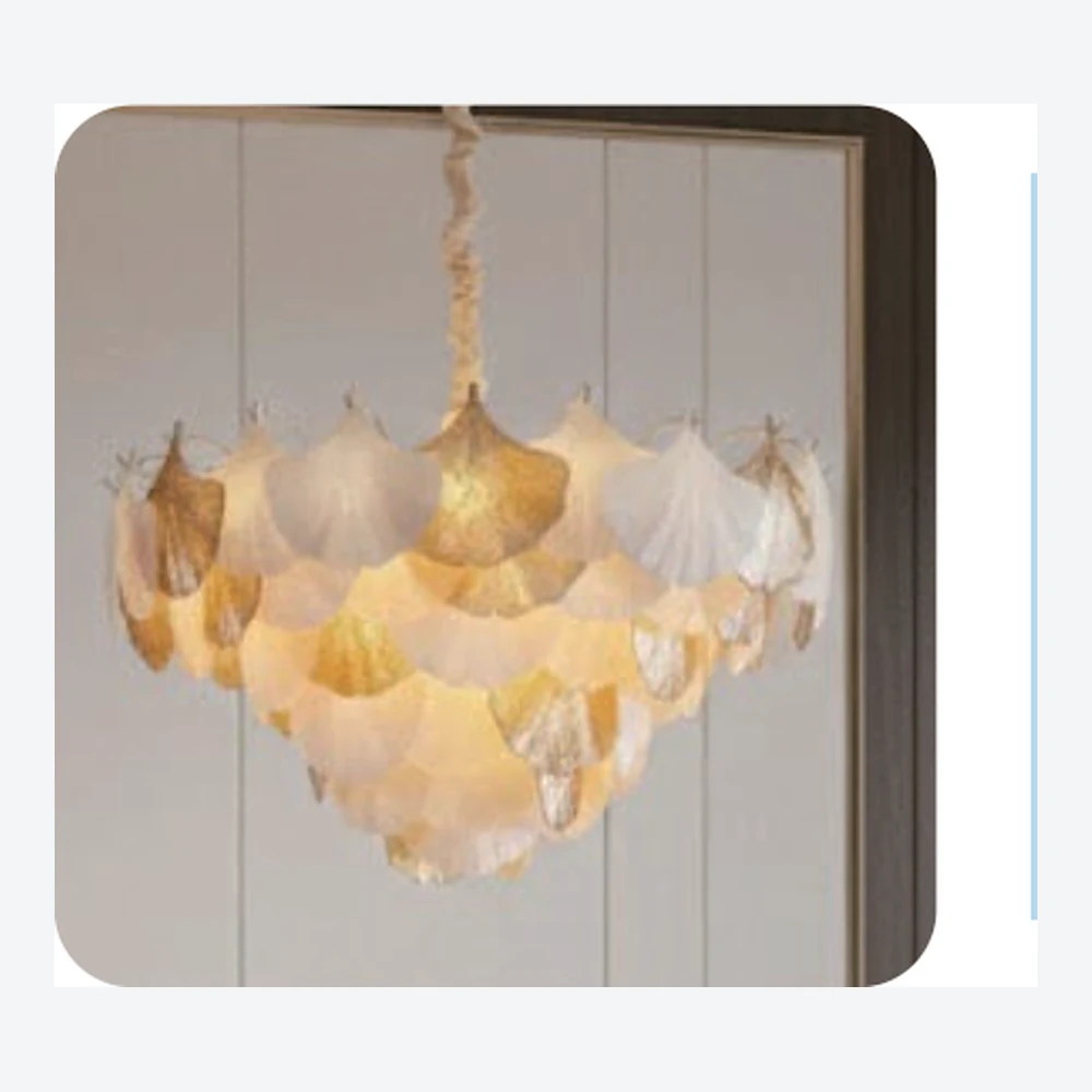 Lustre décoratif en cristal doré — série C40682