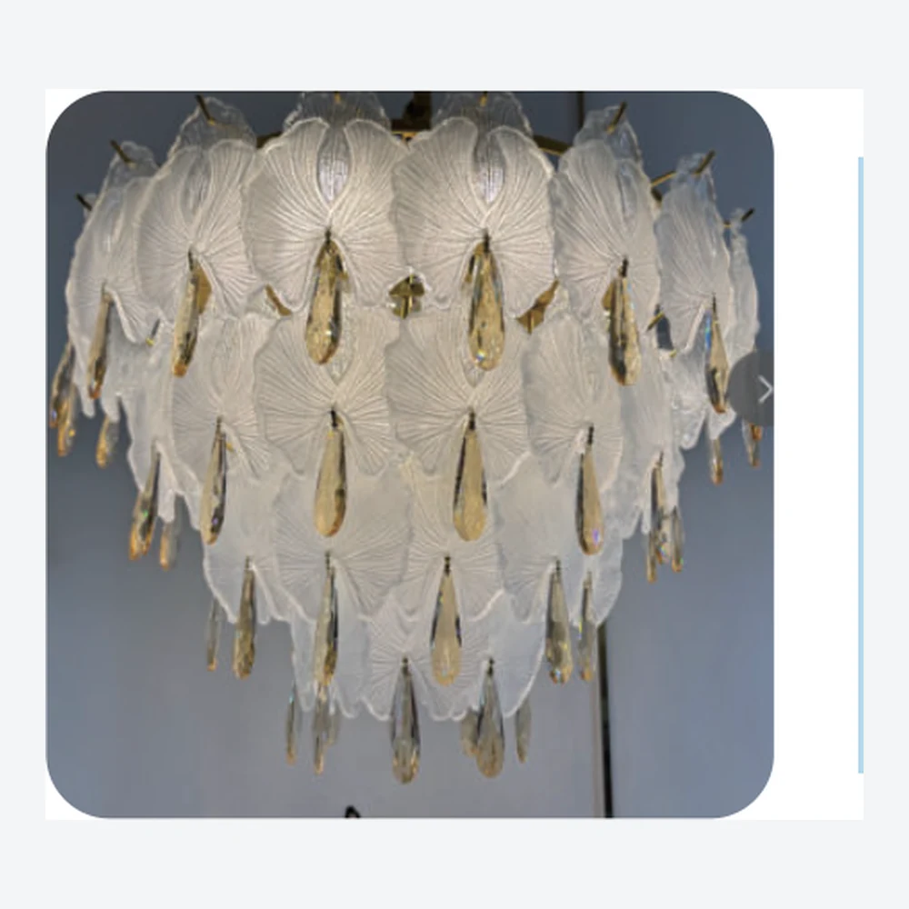Lustre décoratif en cristal transparent — série C40749