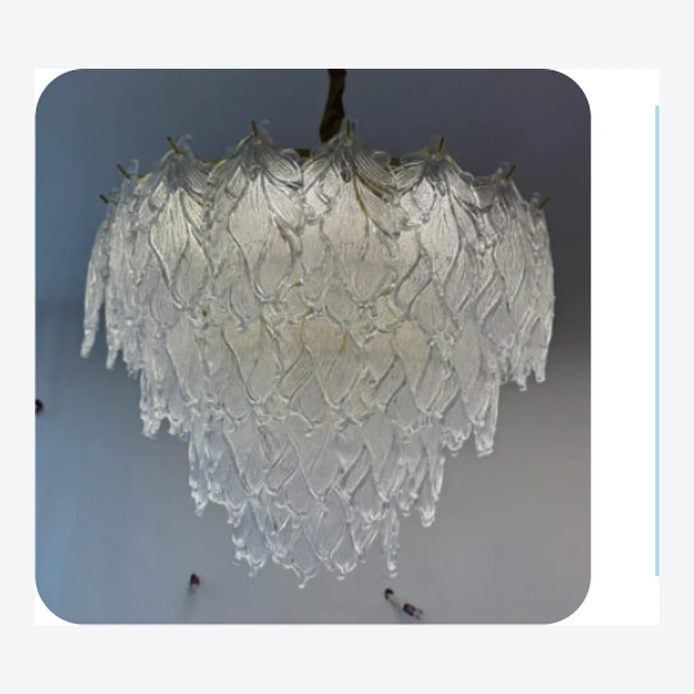 Lustre floral en cristal transparent — série C40759