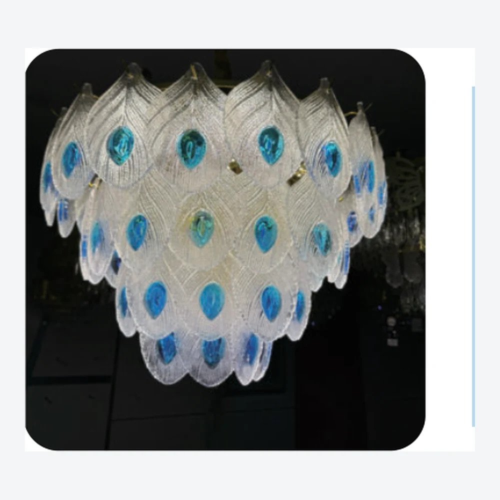Lustre floral en cristal transparent — série C40781
