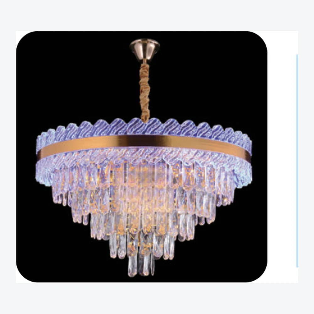 Lustre floral en cristal transparent — série C40798