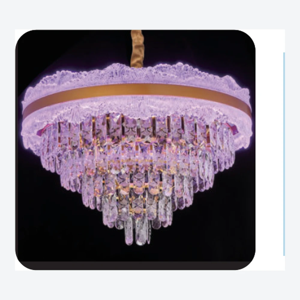 Lustre moderne en cristal transparent — série C40846