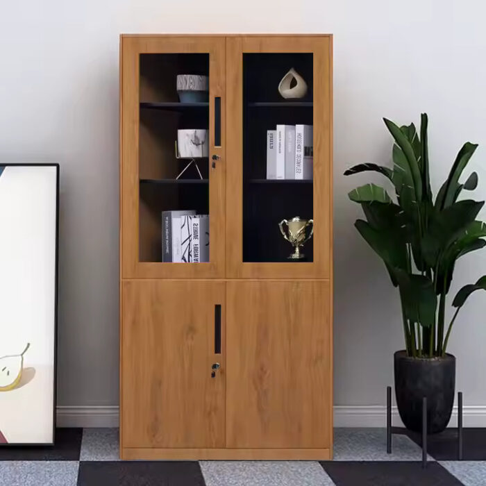 Armoire de bureau porte de rangement en métal, – Image 2