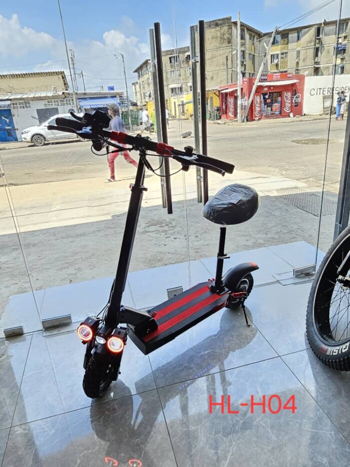 Trottinette électrique pliante avec 10 pneus tout-terrain, moteur 1000W, 48V, 16Ah, M5 – Image 4